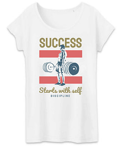 Tshirt bio Success starts with self