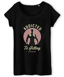 T-shirt bio Addicted to getting