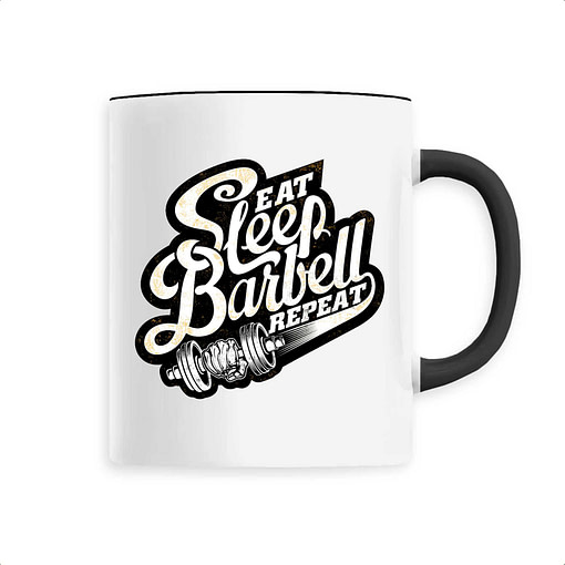 Mug Eat sleep barbell repeat 2