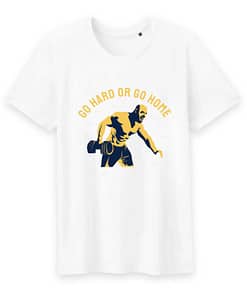 T-shirt bio go hard or go home