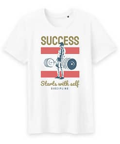 T-shirt bio success starts with self