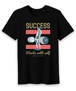 T-shirt bio success starts with self