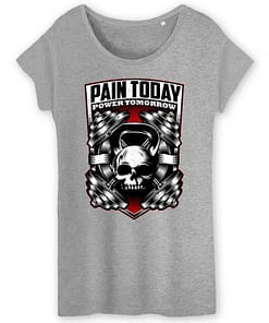 T-shirt bio Pain today power tomorrow