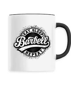 Mug Eat sleep barbell repeat