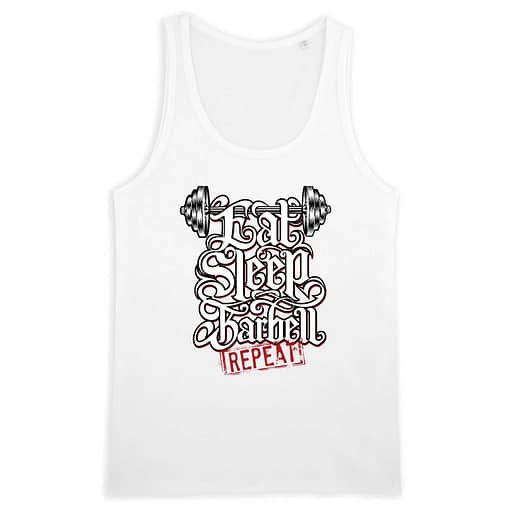Débardeur Bio Eat sleep barbell repeat 3