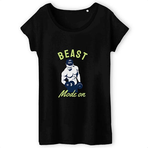 T-shirt bio Beast mode on