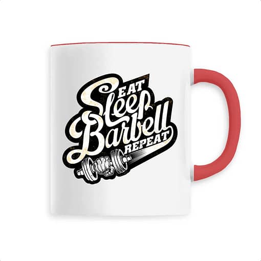 Mug Eat sleep barbell repeat 2
